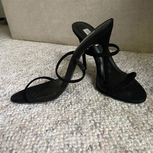 Steve Madden black strappy heels